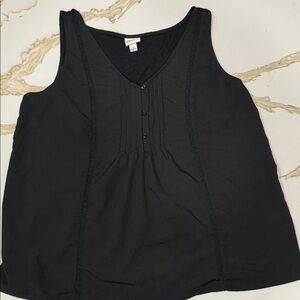 Merona Black V-Neck Tank Top
